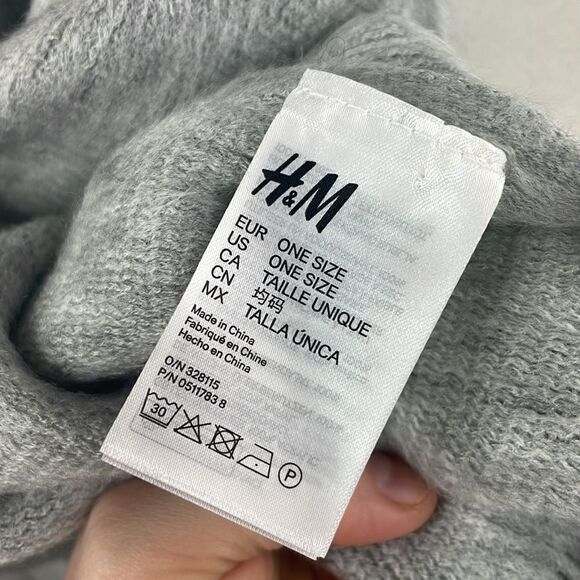 Scarf Rectangular Knot warm oversized H&M - Picture 6 of 8